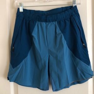Small lululemon 7” liner less shorts